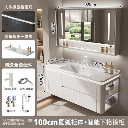 Led Light Ensuite Bathroom Cabinet Basin Designs Mirror