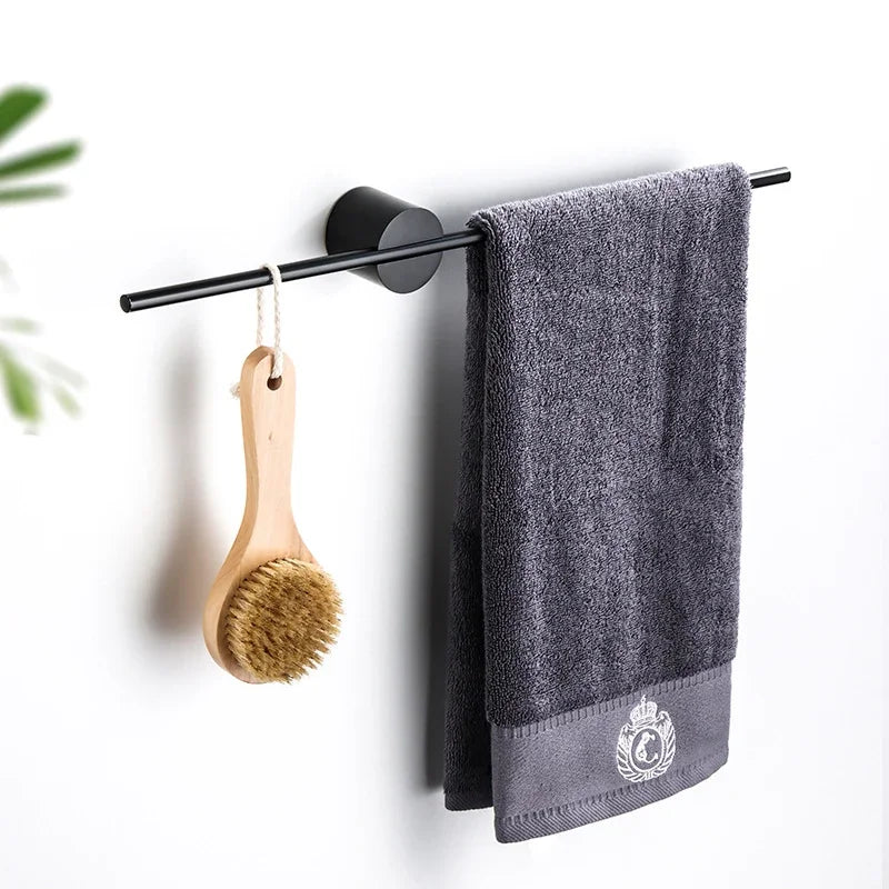 Light Luxury Towel Rack Creative Brushed Gold Adjustable