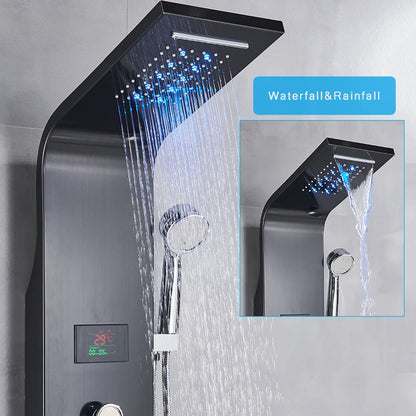 Bathroom Shower Panel Led Rainfall/Waterfall Shower Head