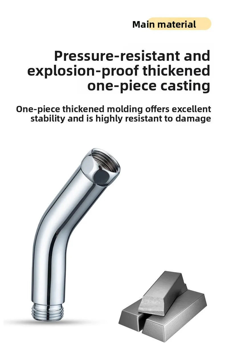 Shower Head Extension Arm Adjustable Angle Rotatable Connector