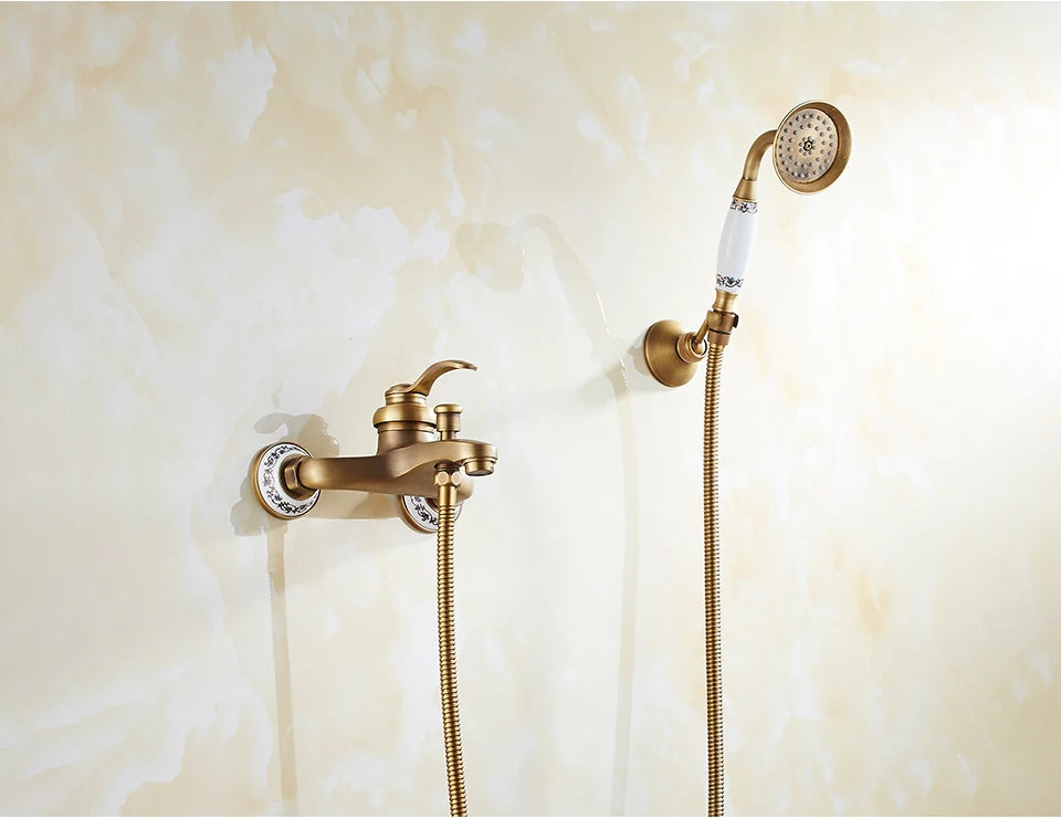 Poiqihy Wall Mounted Hand Held Shower Head Kit