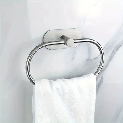 Self Adhesive Towel Ring Bathroom 304 Stainless Steel