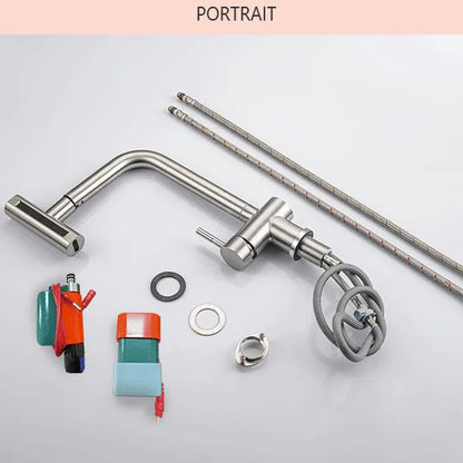Cold Touch On Faucets Stainless Steel Pull Out