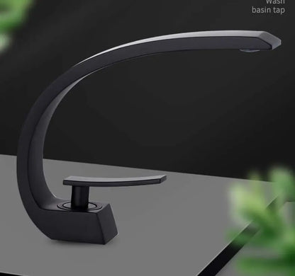 Basin Faucet Modern Bathroom Mixer Tap Black Gold