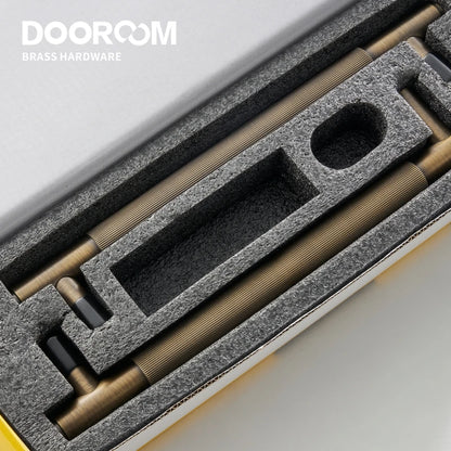Dooroom Antique Brass Door Double Sided Stripe Linear