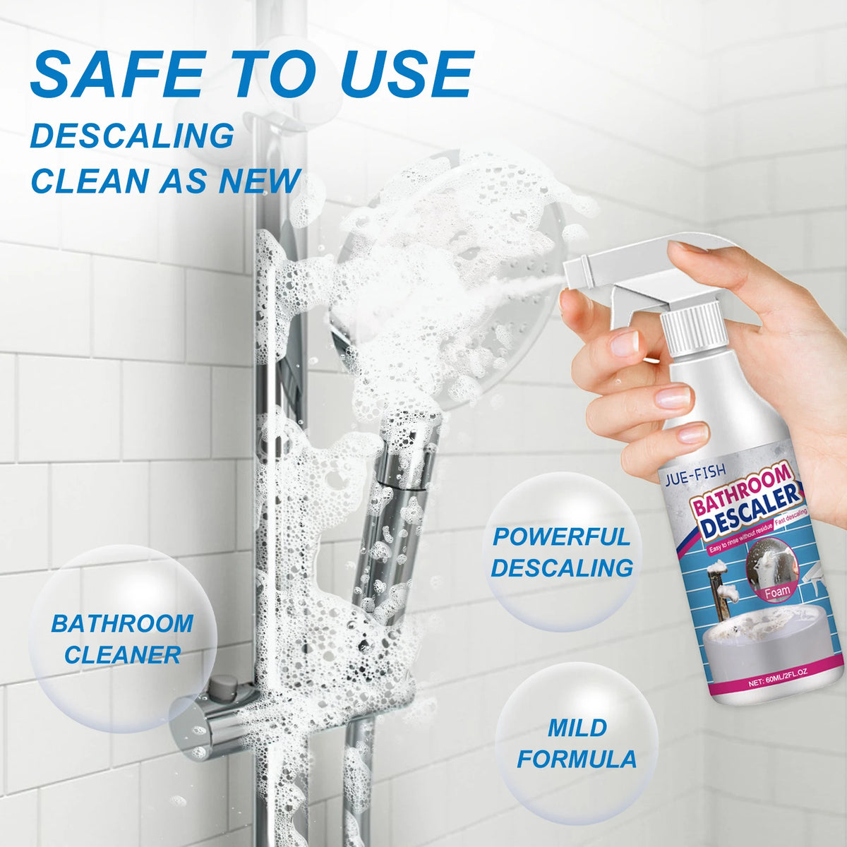 Bathroom Cleaner Shower Room Bathtub Scale Cleaner Washbasin