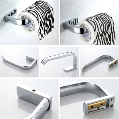 Polished Chrome Brass Square Bathroom Bath Hardware Towel