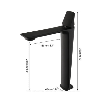 Kemaidi Rose Gold Bathroom Basin Sink Faucet Square
