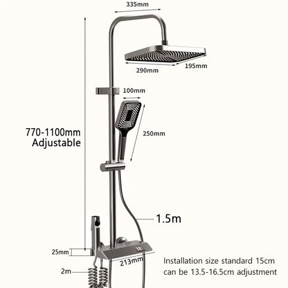 Bathroom Shower Faucet Shower Thermostat Digital Screen Water