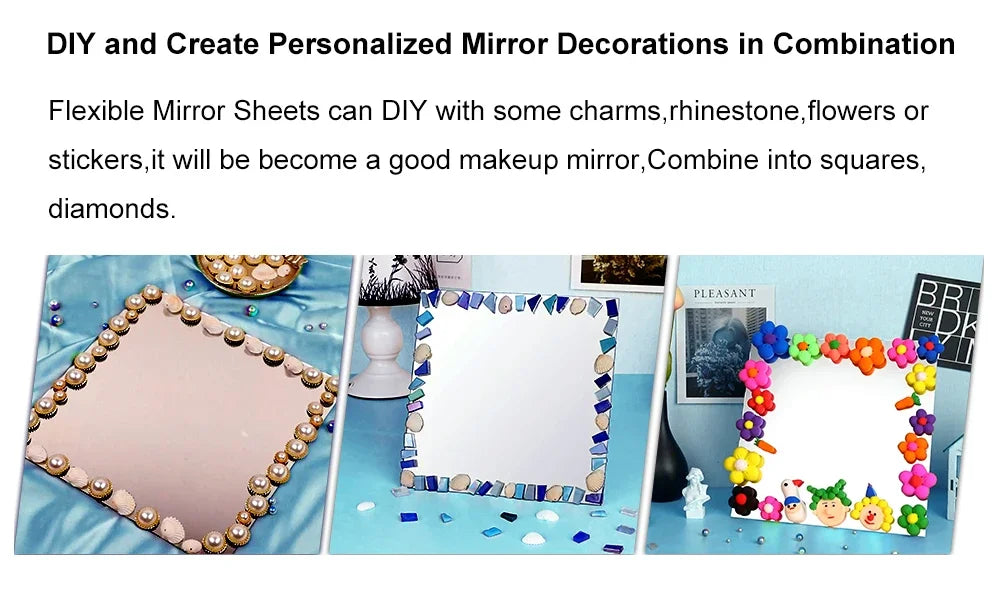 2mm Acrylic Mirror Wall Stickers Unbreakable Acrylic Full