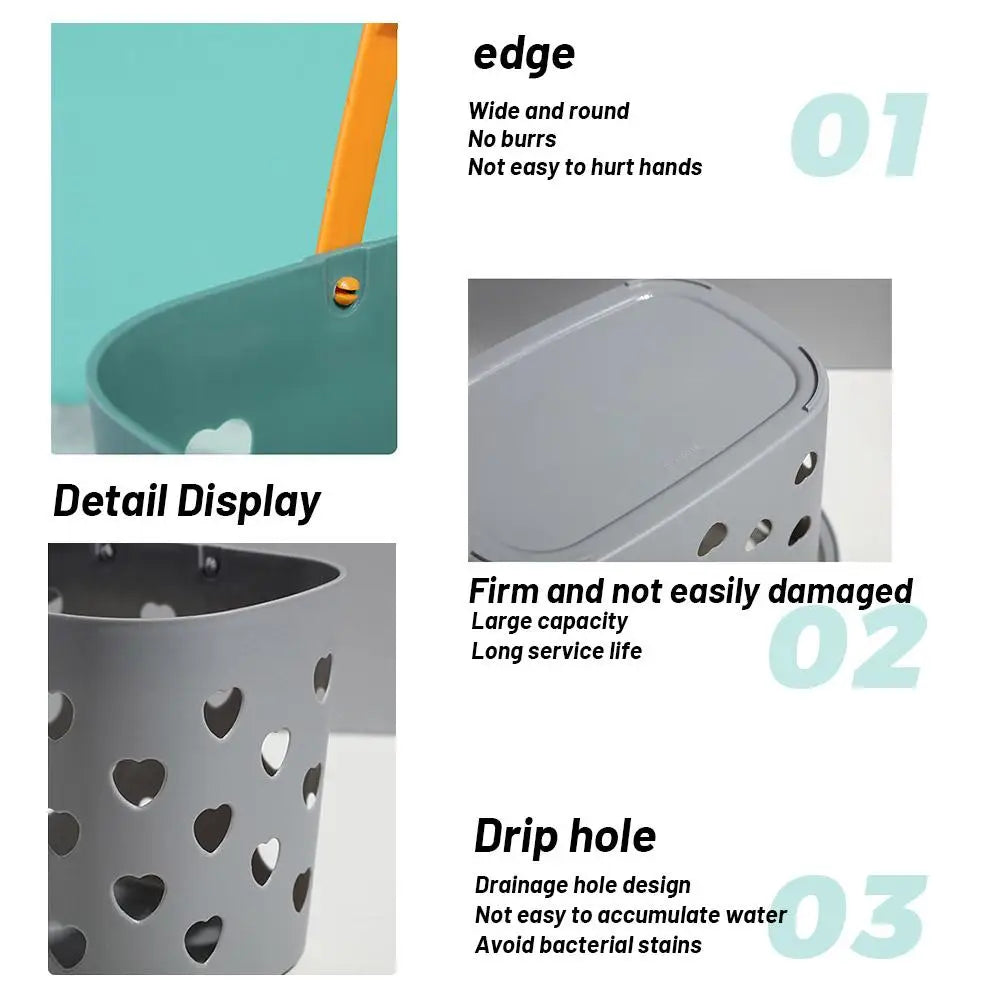 Shower Caddy Drainage Holes Plastic Bath Basket College