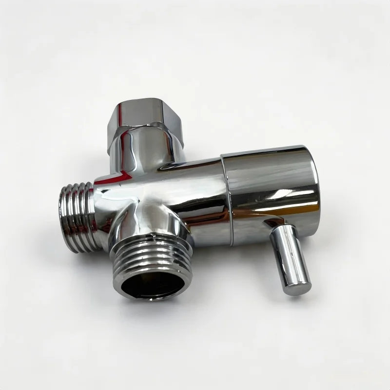 T-Type 3-Way Shower Diverter Valve G1/2 Brass Water