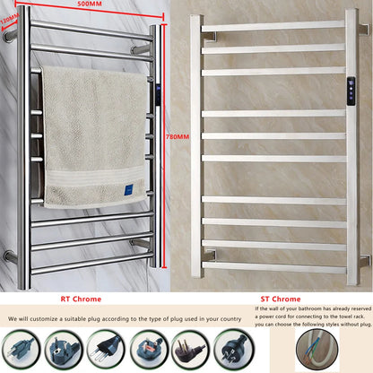 Electric Towel Rack 304 Stainless Steel Temperature&Time Control