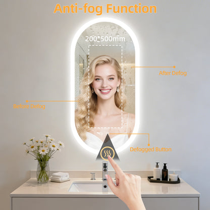 Led Bathroom Mirror Smart Anti-Fog Dimmable Led Lighted
