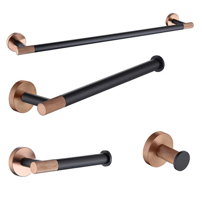 Rose Gold Bathroom Hardware Towel Bar Rack Shelf