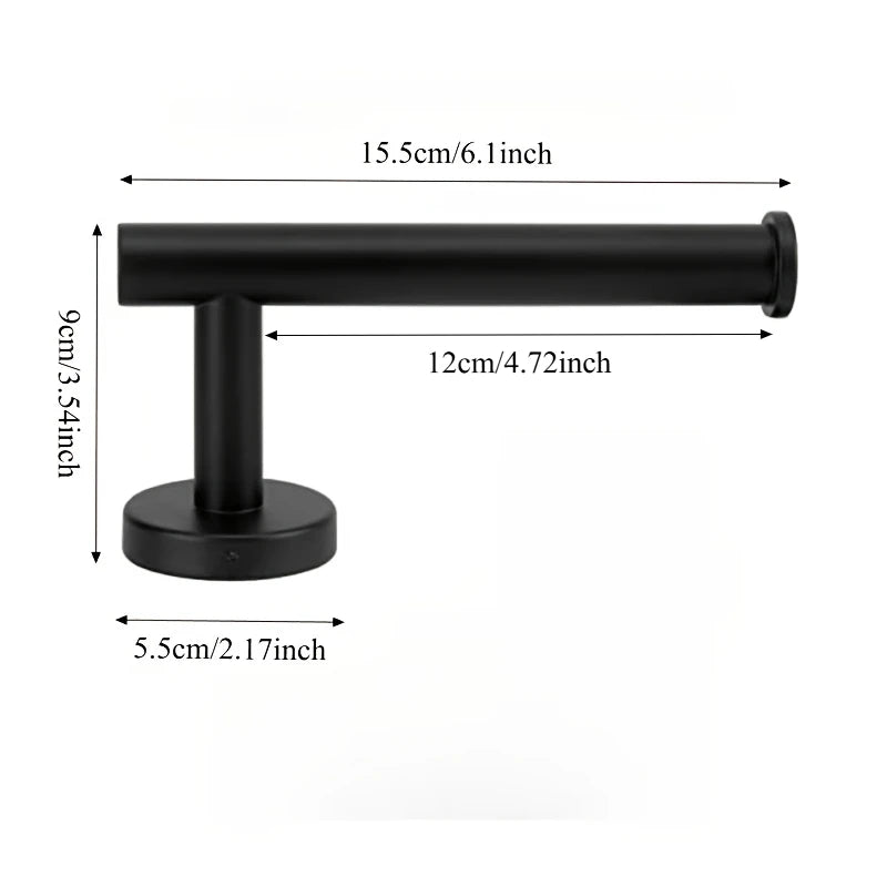 Stainless Steel Toilet Paper Holder Wall-Mounted Bathroom Roll