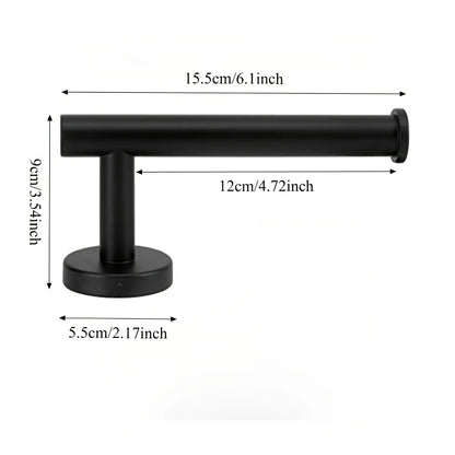 Stainless Steel Toilet Paper Holder Wall-Mounted Bathroom Roll