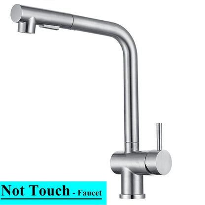 Cold Touch On Faucets Stainless Steel Pull Out