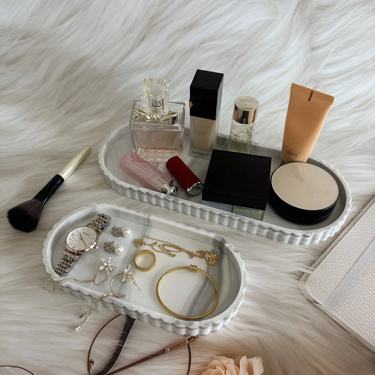 Bathroom Vanity Storage Tray Countertop Soap Scented Candles