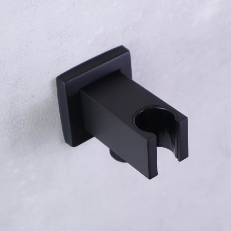 Square Hand Shower Bracket Brass Body Angel Adjustable