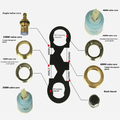 Bathroom Shower Faucet Wrench Hose Nut Valve Bubblers