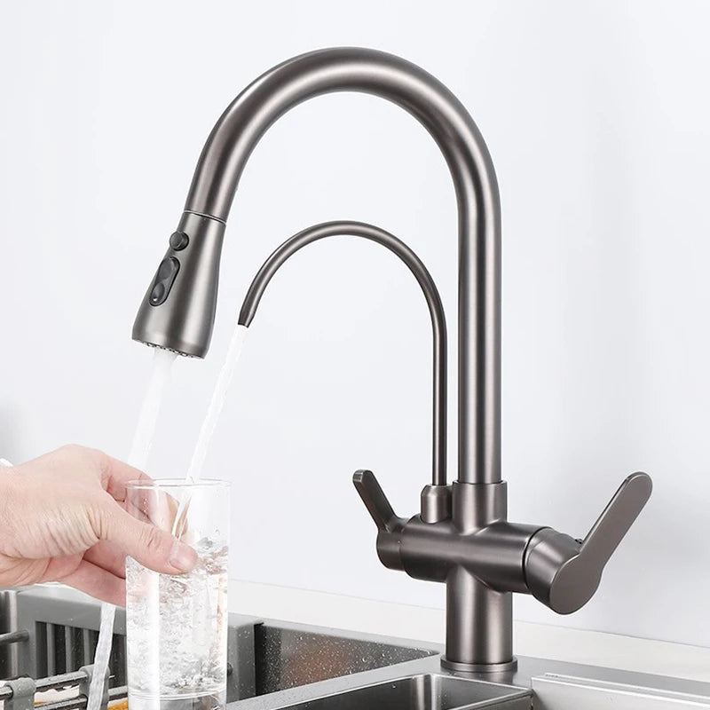 White Cold Filter Sink Faucets Ways Pure Water