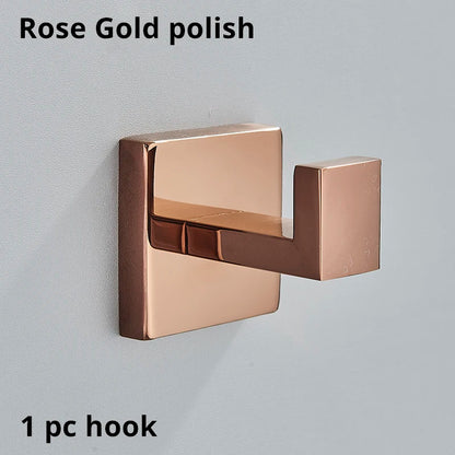 Bathroom Hardware Rose Gold Polish Shiny Bathrobe Hook