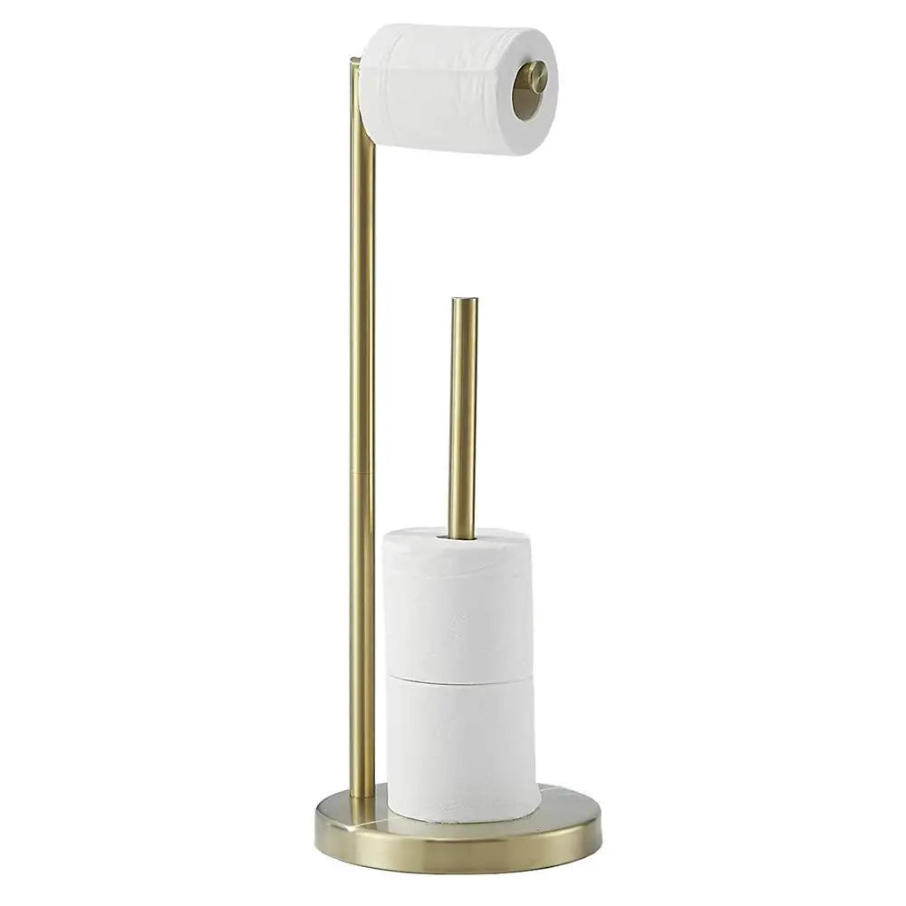 Floor-To-Ceiling Toilet Brush Holder Stainless Steel Toilet
