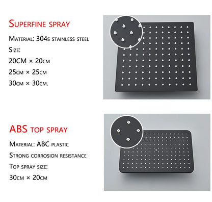 4-Function Wall Mounted Shower Faucet Rainwater Bathtub Shower