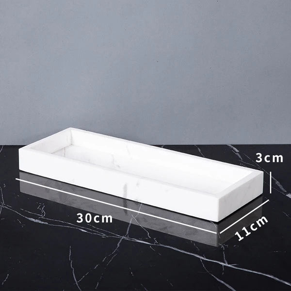 Volakos White Natural Marble Bathroom Minimalism Soap Dispenser