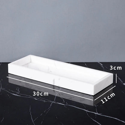 Volakos White Natural Marble Bathroom Minimalism Soap Dispenser