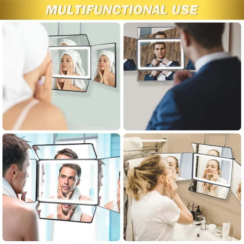 Way Mirror Self Hair Cutting 360 Mirror Braiding