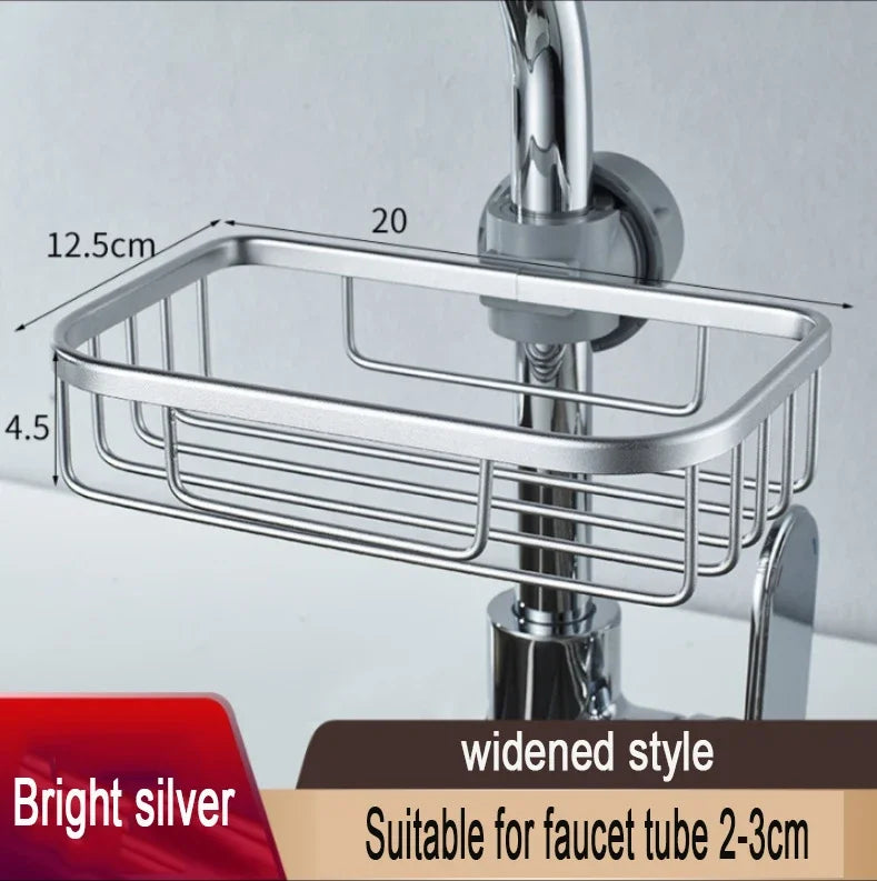 Sink Faucet Shelf Bathroom Shelf Soap Sponge Drain