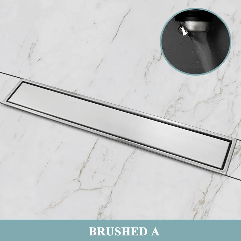 304 Stainless Steel Bathroom Drain Brushed Rose Gold