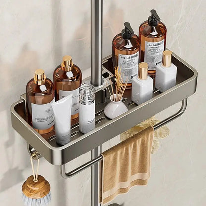 Bathroom Shelf Shampoo Soap Holder Shower Tray Toilet