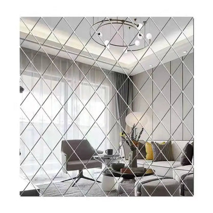 10/17/32/58pcs 3d Mirror Stickers Acrylic Triangles