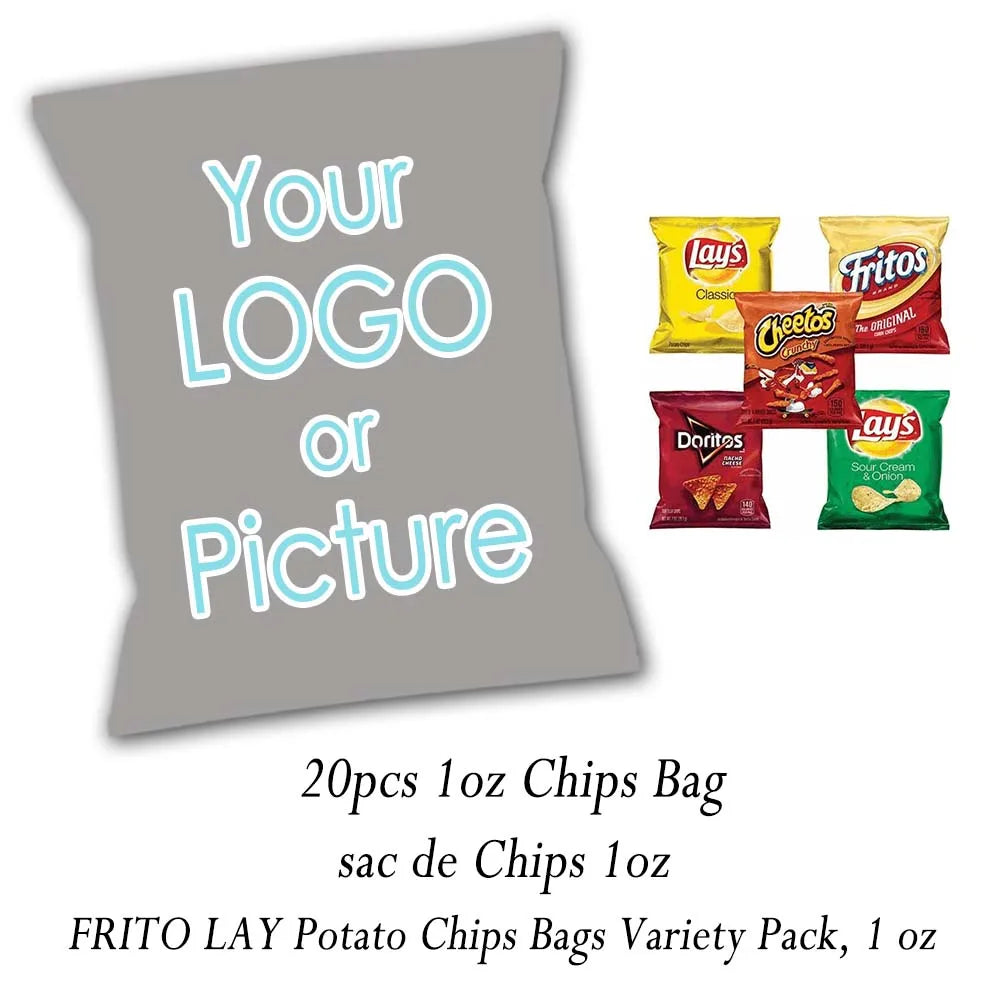 Personalized Boss Photo Party Chips Bag Crisp Packets