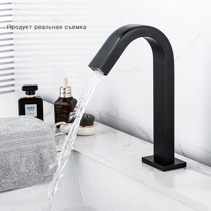Oxg Black/Chrome Smart Sensor Basin Faucet Automatic Sensor