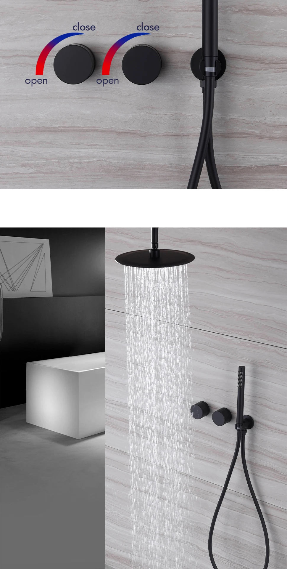 Ceiling Arm Brushed Gold Gunmetal Matte Black Chrome