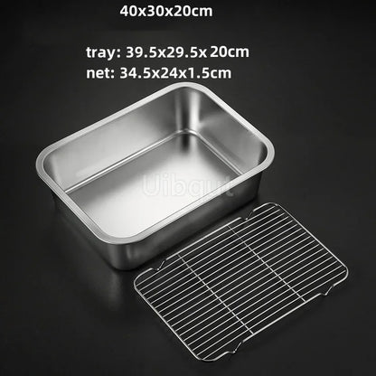 Deep Square Plate Basin Rack Pallet Stainless Steel