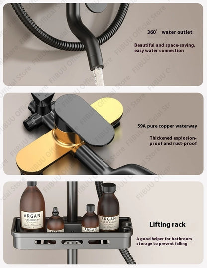 Pressure Water Massage Shower Water Saving Shower System
