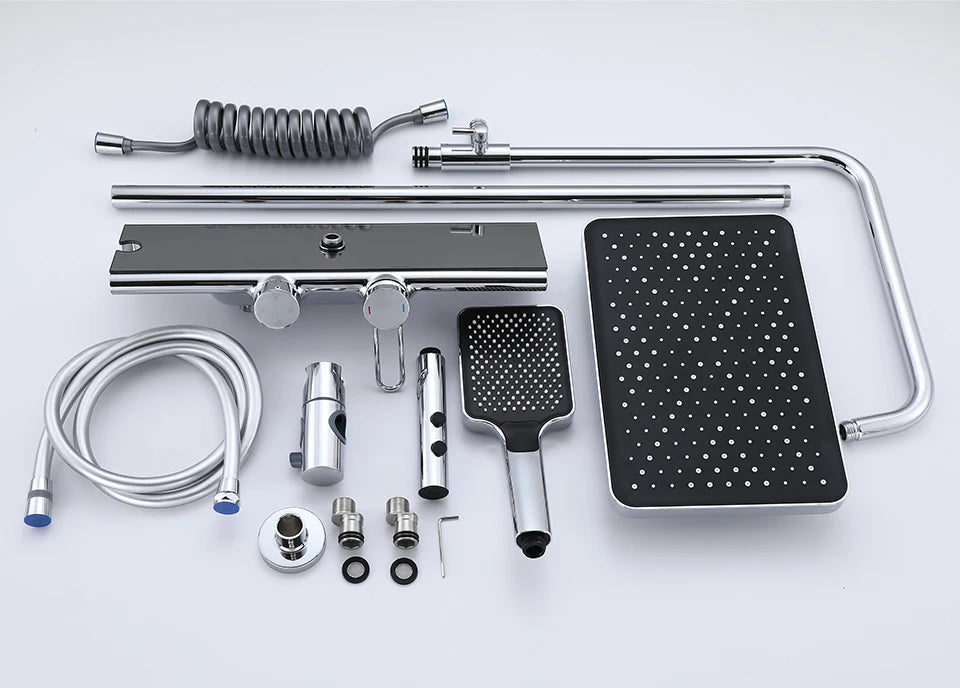 Vgx Luxury Chrome Shower System Four-Function Bathroom Shower