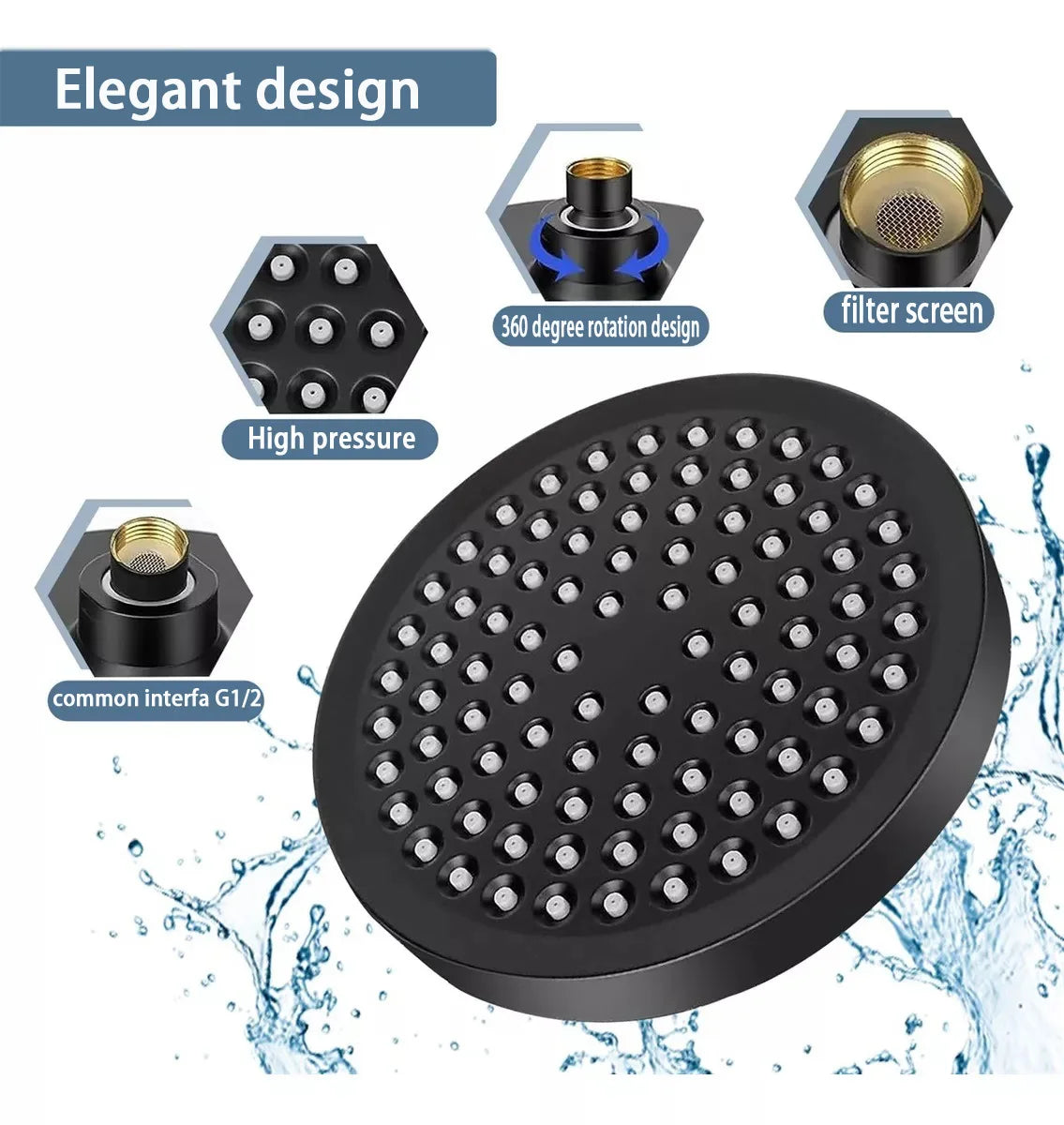 Bathroom Shower System Two-In-One Shower Handheld Shower Head