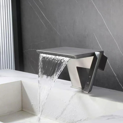 Waterfall Basin Cold Mixer Crane Faucet Copper Hotel