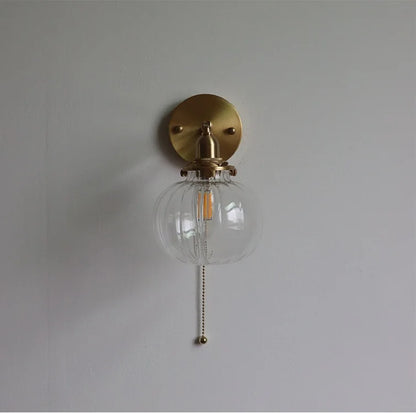 Iwhd Pull Chain Nordic Modern Wall Lamp Sconce