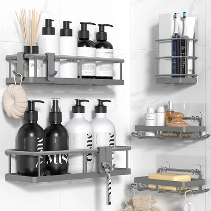 Shower Caddy Adhesive No Drill Bathroom Shower Organizers