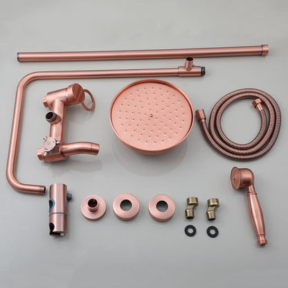Kemaidi Antique Copper Bathroom Shower Rainfall Bath Shower