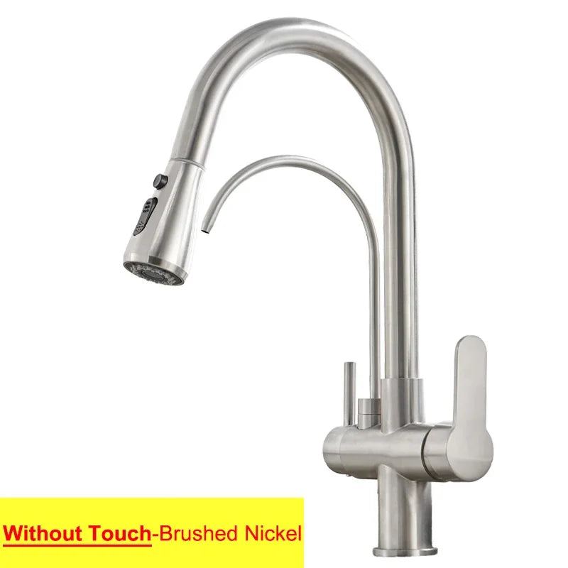 Touch On Filtered Faucet Three Ways Cold Drinking