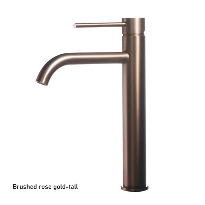 Brushed Gold Bathroom Basin Faucet Cold Mixer Water