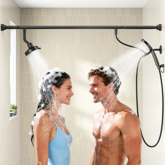 Tandem Shower Head Couples Dual Shower Head Handheld